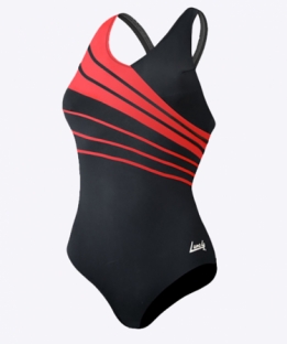 Lane 4 Peacock zwart/rood